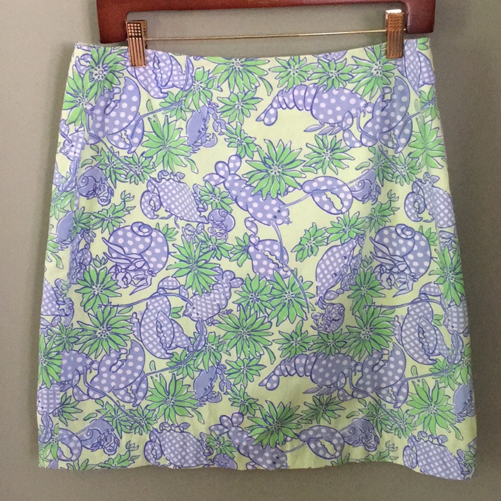 💚🦀 Vintage Lilly Pulitzer Lobster Skirt 🦀💚